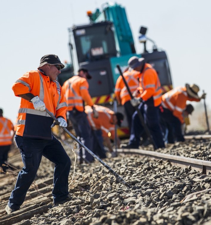 NSW railway track workers