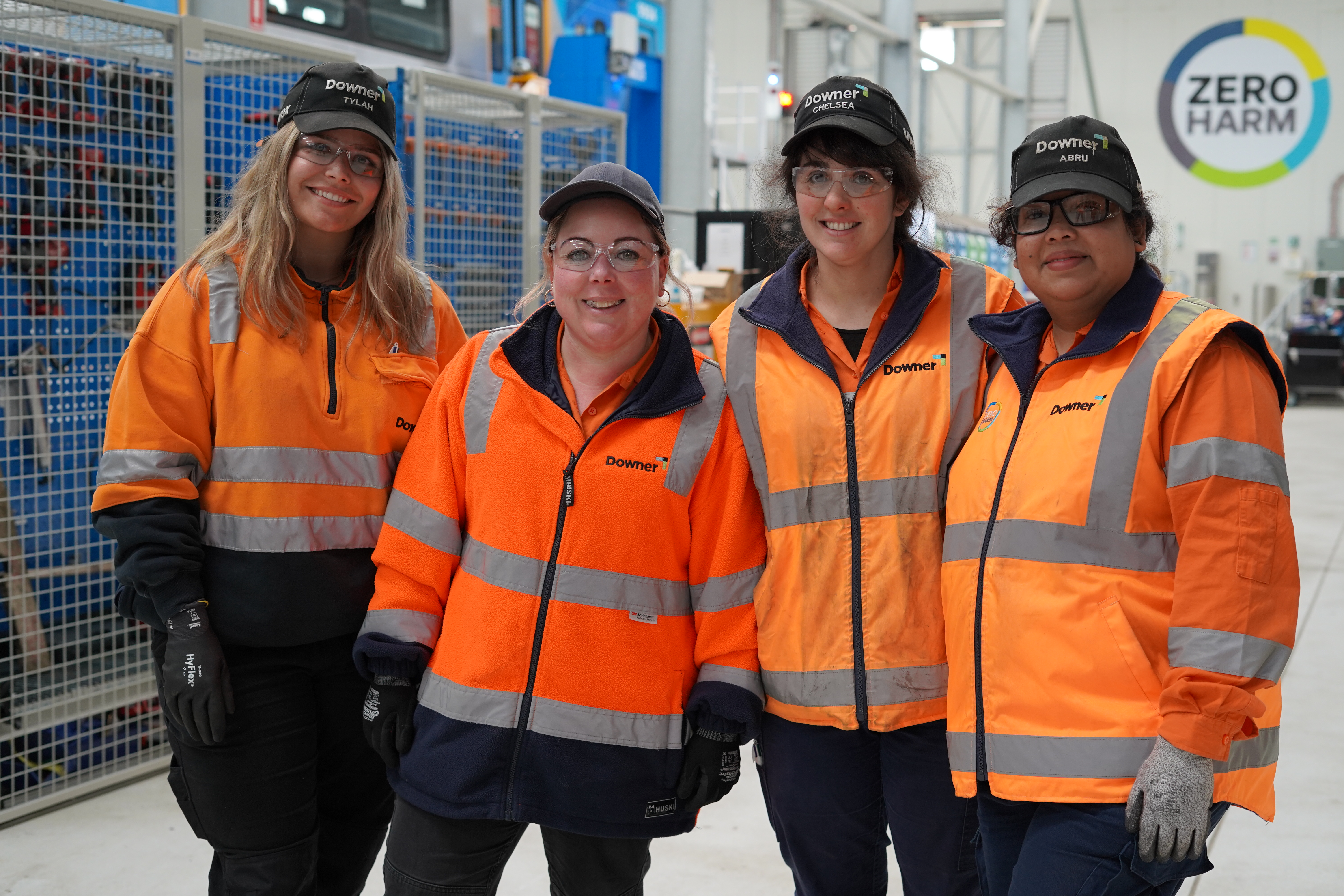 Female trainee rail workers